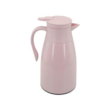 Imagem de Garrafa Térmica Moderna, 6 Cores Disponíveis, Design Elegante, Bico Antiderrame, Alça Ergonômica (Rosa)