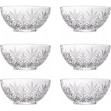 Imagem de Taça sobremesa Jogo 6 Taças de vidro para Sobremesa tigelas para doce 350 ML(110ML)