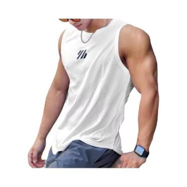 Imagem de Camiseta Regata De Malha Sem Mangas Para Homens, Alta Qualidade, Verão
