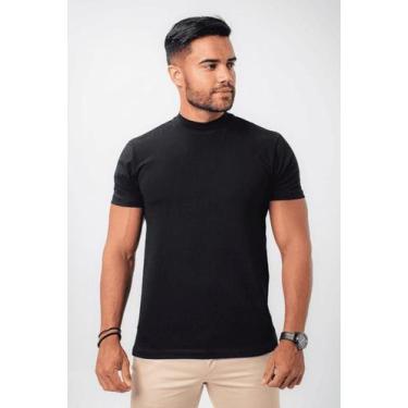 Imagem de Camiseta Duplo Egípcio Gola Média - Beton, Preto, XG