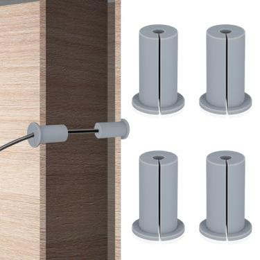 Imagem de Kit de roteamento de cabos para Starlink, ilhós de cabo Ethernet de silicone para alimentação de orifício de parede de 2,5 cm através de buchas, capa protetora de cabo de parede para cabos de proteção