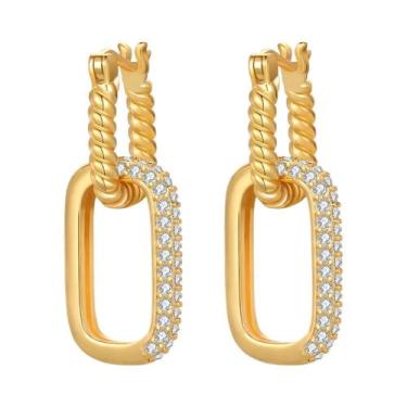 Imagem de Brincos De Argola Minimalistas Em Prata Esterlina 925 Com Pérola E Laç