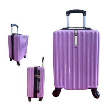 Imagem de Mala de Viagem com Rodinhas 360° Rígida com Cadeado – Tamanhos PP a G – Bagagem Resistente para Viagem(LILAS (PP) - 323)