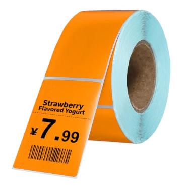 Imagem de PATIKIL 500 etiquetas térmicas, etiquetas de impressora térmica de 4 x 6 cm, etiquetas autoadesivas, rolo de papel retangular, pequeno para impressora, etiqueta de envio, endereço de código de barras