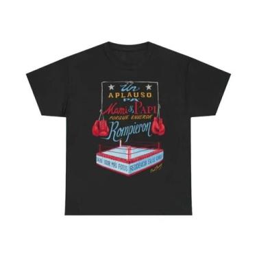 Imagem de Camiseta Unissex Oversized Com Estampa De Cantor De Hip-hop, Gola Redo