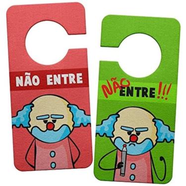 Imagem de Aviso De Porta Ecológico Dr. Pepper Paiaço - Nunca Entre