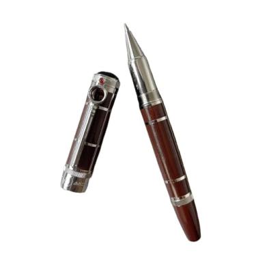 Imagem de GAFNED Lupa Caneta-tinteiro com design redondo, caneta esferográfica, atualizada, qualidade, pequena quantidade, caneta para presentes (B7, caneta com caixa)