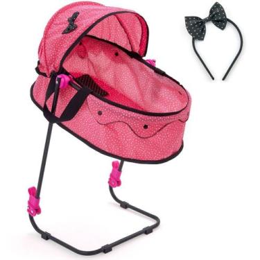 Imagem de Berço De Boneca Veneza 2 Em 1 Vira Bebê Conforto Reborn Com Tiara - Br