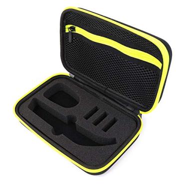 Imagem de Estojo Portátil para Aparador de Barba Oneblade Pro com Tecido Resistente ao Desgaste Grade Espuma Interna Zíper Superior Abertura e Fechamento Conven