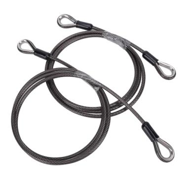 Imagem de EVGATSAUTO Conjunto de Cabos de Elevação para Portão de Trailer, Metal 125542, Substituição para Elevador de Porta Traseira de Trailer Gorilla, Clipe de Mola EZ, de Alta Resistência