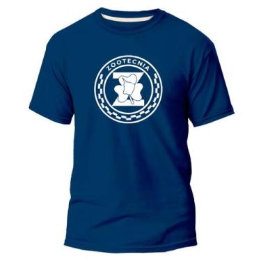 Imagem de Camiseta Básica Algodão Premium Estampa Digital Zootecnia, Azul marinh