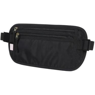 Imagem de Pochete Doleira Antifurto para Viagem – Preta, Resistente à Água, Múltiplos Compartimentos, Compacta e Discreta