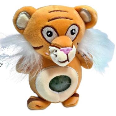 Imagem de Pelúcia Jellyroos Animais Savana Barriga Engraçada Aperte, Tigre