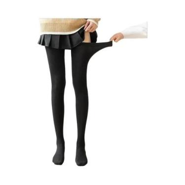 Imagem de Meias Femininas Longas Acima Do Joelho 80cm Com Silicone Antiderrapant