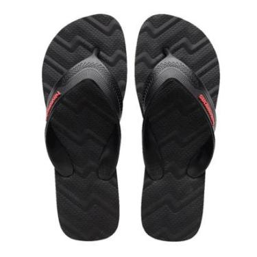 Imagem de Chinelo Masculino Havaianas Track Waves Preto-Masculino