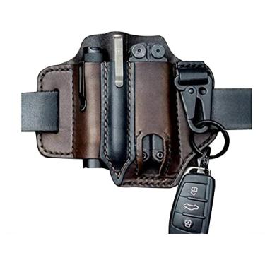 Imagem de Esheath para Multiferramenta Cinto Organizador de Bolso Homens Sheath com Porta Caneta Porta-Chaves Lanterna Pouch