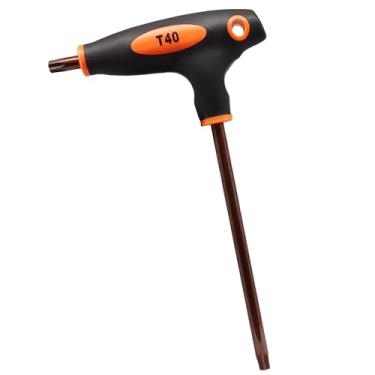 Imagem de PHITUODA Chave de fenda Torx T40, chave Torx antiadulteração S2, chave de aço com cabo em T para reparo doméstico/manutenção mecânica (1 unidade)