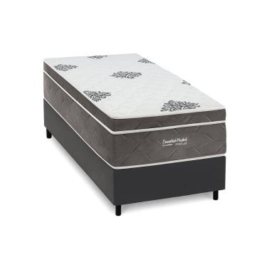 Imagem de Conjunto Box Solteiro: Colchão Molas Inovaflex Ensacadas Essential+base Crc Corano Gray (88x188)