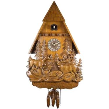 Imagem de Relógios de cuco para parede, tamanho extra grande, relógio de parede interno, relatório de escritório, relógio cuco, decoração de parede alimentada por bateria, movimento de quartzo