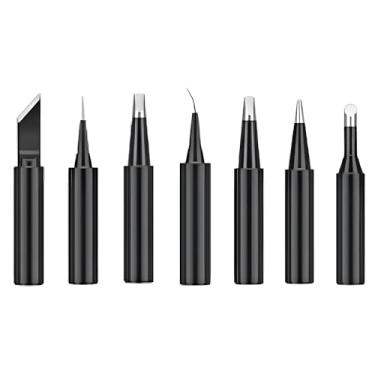 Imagem de Kit 7 Pontas para Estação de Solda, Resistente a Altas Temperaturas, Preto