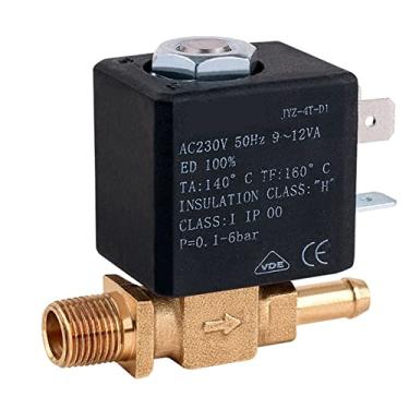 Imagem de JYZ-4T AC 230V G1/8quot 2/2 vias 6bar 3 mm água gás vapor válvula solenoide eletromagnética para vaporizador de ferro elétrico ect 1 peça
