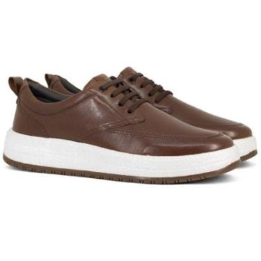 Imagem de Tênis Masculino Democrata Casual Drake Pulse Couro Elástico Calce Fácil Conforto 600103-Masculino