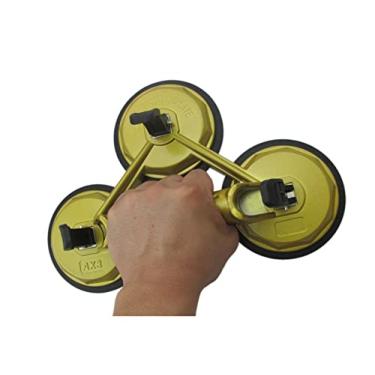 Imagem de U5GAAALPPQ9 Ferramenta de instalação de bancada braçadeiras de transporte manuais para transportar vidro ou ferramentas de laje de pedra braçadeira de elevação de pedra (Cor: Amarelo Tamanho: 1)