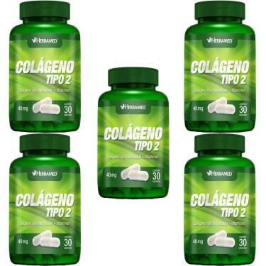 Imagem de Kit 5X Colageno Tipo 2 - 30 Cáspulas - Herbamed-Masculino