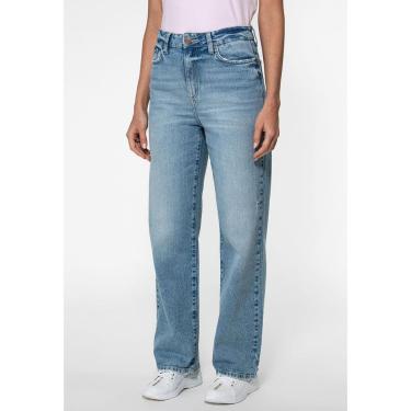 Imagem de Calça Jeans Guess Relaxed Straight Azul-Feminino