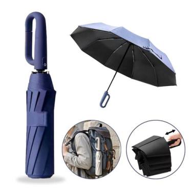 Imagem de Guarda Chuva Sombrinha Abre Fecha Automática Vareta Dupla Reforçada UV