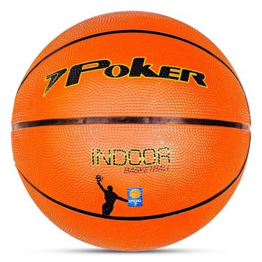 Imagem de Bola De Basquete Indoor 7.0 Original Poker Laranja 8 Gomos-Unissex