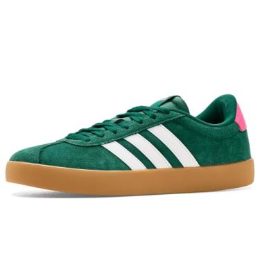 Imagem de Adidas Tênis feminino Vl Court 3.0, Verde universitário/branco/pulso magenta, 37