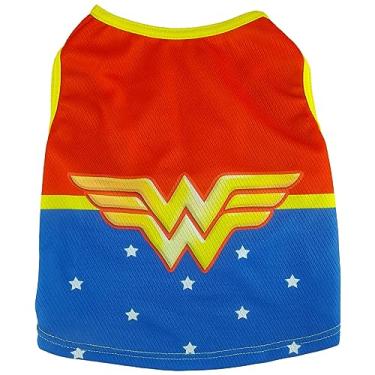 Imagem de Roupa Pet para Cachorro e Gato Estampa da Mulher Maravilha 001 (G2, Personalizada)