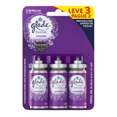 Imagem de Glade Lavanda Toque de Frescor Duradouro Eficaz Kit 3 Refil