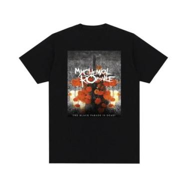 Imagem de Camiseta De Algodão Masculina E Feminina My Chemical Romance Mcr Band,