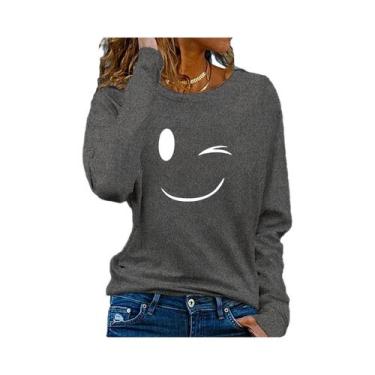 Imagem de Camiseta Feminina Fina De Algodão De Manga Comprida Branca - NONE, BR-