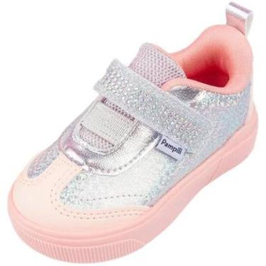 Imagem de Tenis Infantil Menina Conforto Estilo Brilhante Yumi Pampili-Feminino