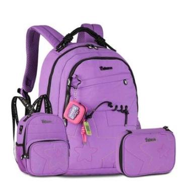 Imagem de Mochila Luluca com Lancheira 2 em 1 e Estojo Box Grande-Feminino