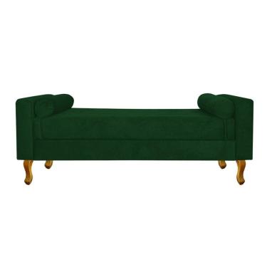 Imagem de Recamier Félix Queen Size 160cm Suede Verde