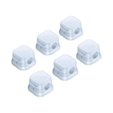 Imagem de Clipes Magnéticos Ajustáveis Para Cabos 3/6PCS, Organizador De Cabos P