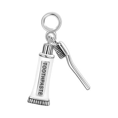 Imagem de Pingente De Prata Esterlina 925 Em Formato De Pasta De Dente Para Mulh