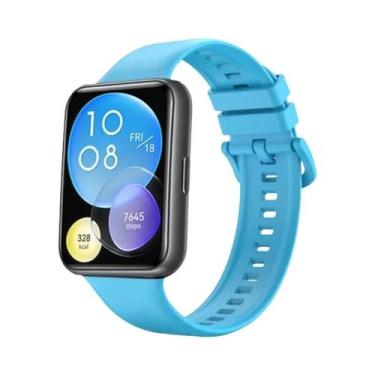 Imagem de Pulseira De Silicone Para Smartwatch Huawei Watch FIT 2 Com Fivela De 
