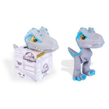Imagem de Boneco Dinossauro Mini Blue Jurassic World Cinza Pequeno Articulado Co