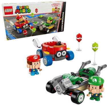 Imagem de Lego Mario Kart Mario Bebê Contra Luigi Bebe 72034