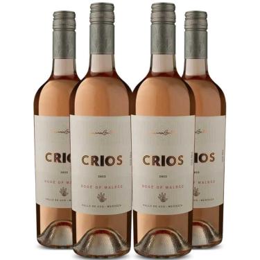 Imagem de Vinho Rose Susana Balbo Crios Malbec 750ml Kit 4 Garrafas
