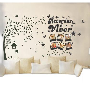 Imagem de Adesivo Decorativo Porta Retratos Recordar é Viver E Árvore