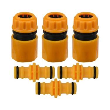 Imagem de Conjunto De Conectores Rápidos Para Mangueira De Jardim De 1/2 Polegad