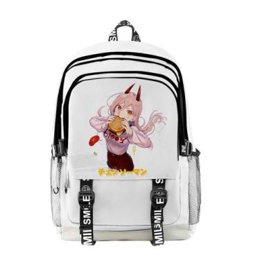 Imagem de Mochila Cartoon Kids School Chainsaws Mans Powers Anime - Yiweisai