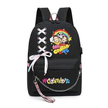 Imagem de Mochila escolar masculina Controles The Cartoon Kids Nylon 31x15x46cm 