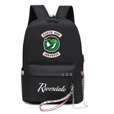 Imagem de Mochila escolar infantil Riverdales com impressão 3D em nylon 480g - y